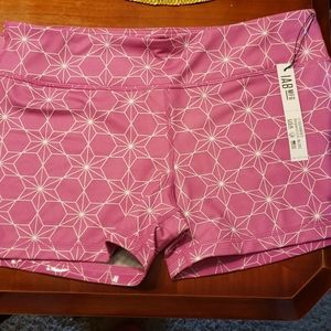 Pink iab mfg work out booty shorts